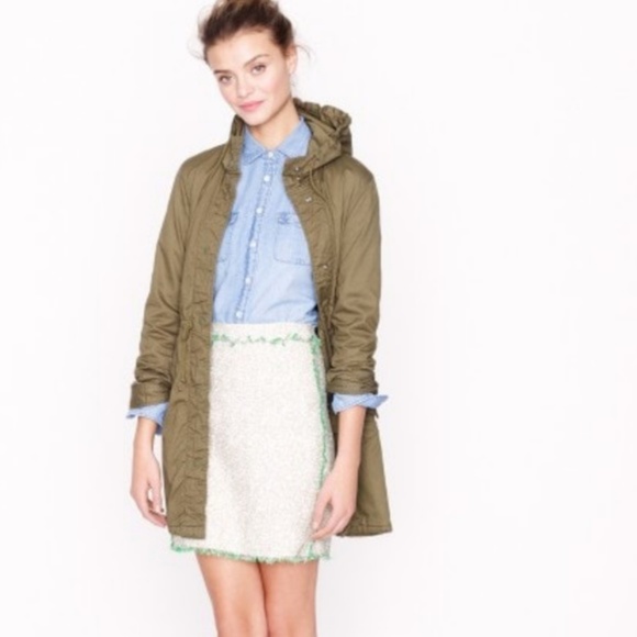 J Crew Cream Glitter Tweed Mini Skirt - Picture 2 of 6